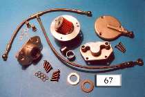 Kit oil filter, cover and oil line