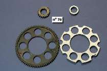 Gears for primary trasmission (7mm) and the spacers "ergal"